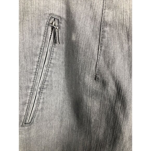 Jacky Vanilia Becky Woman's Gray Denim Trouser Pants Size 14 With Zip - Picture 10 of 16